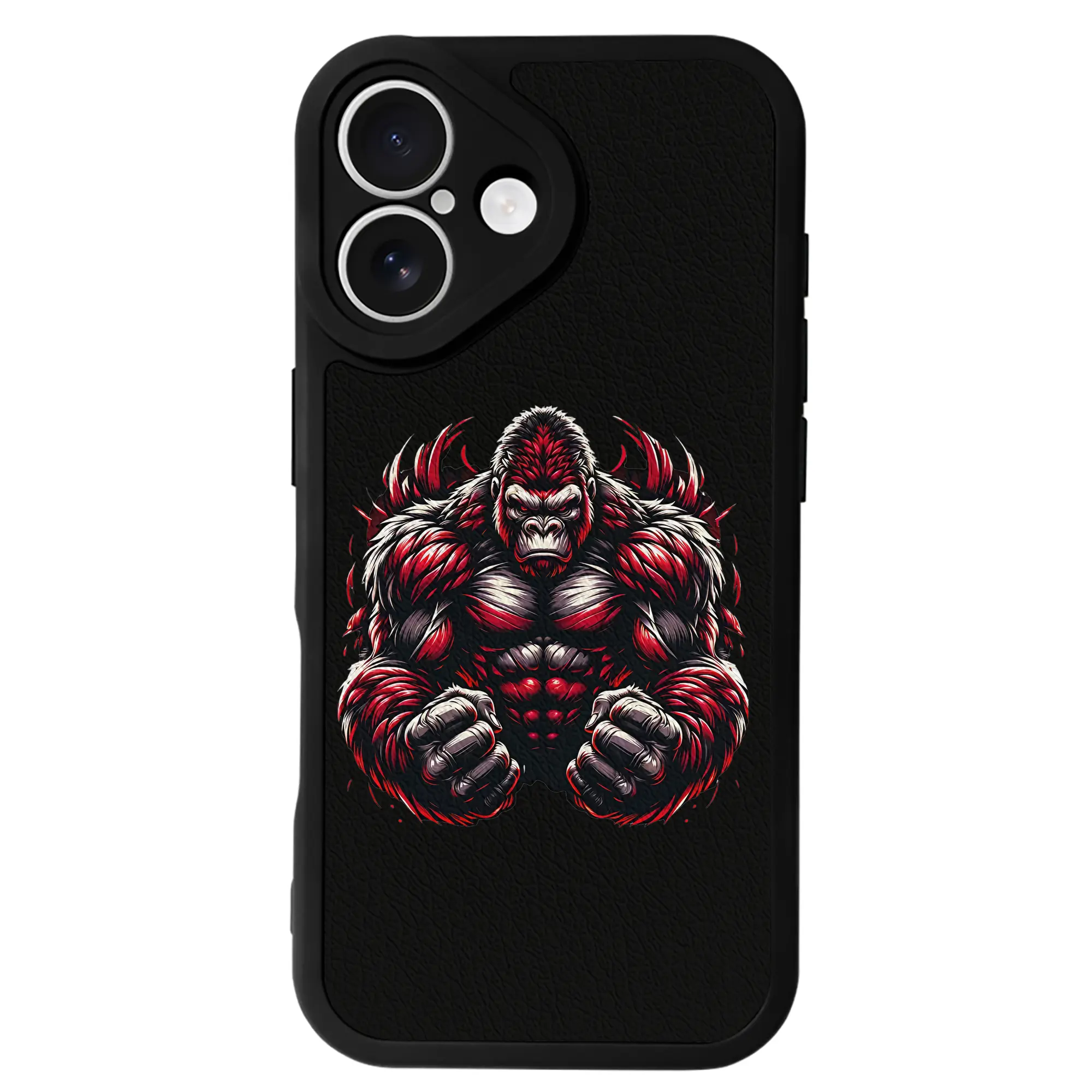 ゴジラ グッズ,キングコング - IPhone 16シリーズ対応 ・ シリコンスマホケース ・ レザー調 ・ 高精度フィット ・ 耐衝撃 ・ ワイヤレス充電対応 ・ 精密カット